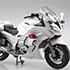 1/12 Complete Model Motorcycle YAMAHA FJR1300P White Bike (Police HQ)