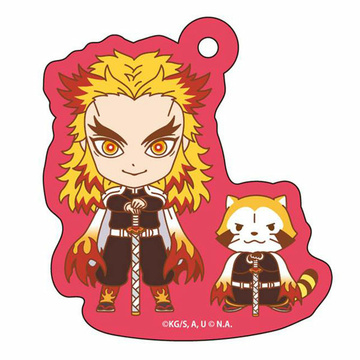 главная фотография Demon Slayer: Kimetsu no Yaiba x Rascal the Raccoon Mini Acrylic Keychain ver.2: Kyoujurou Rengoku