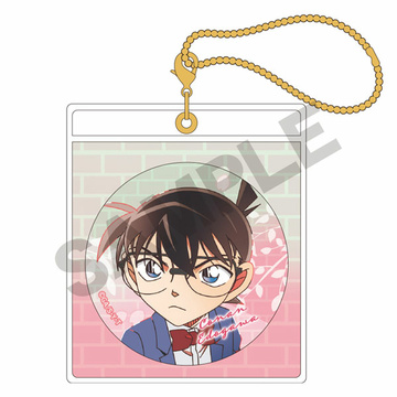 главная фотография Detective Conan Tin Badge + Case Keychain: Conan Edogawa