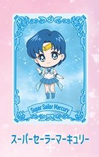 главная фотография Sailor Moon Store Original Acrylic Card Collection Chibi Chara Art: Super Sailor Mercury