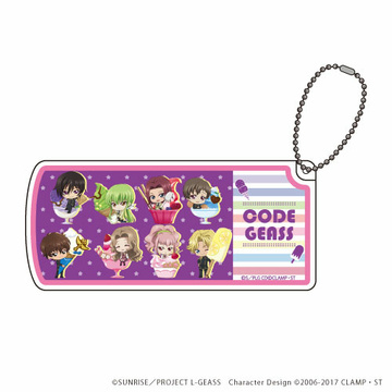 главная фотография Slide Type Accessory Case Code Geass: Lelouch of the Rebellion (Mini Chara): In-a-row Design Ice Cream Day ver.