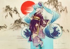 фотография Hatsune Miku Acrylic Figure Stand (Ukiyo-e)