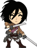 фотография Youtooz Attack on Titan Collection #1 Mikasa Ackerman