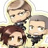 Attack on Titan Diecut Acrylic Keychain: Chibi Group