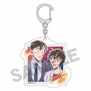 главная фотография Detective Conan Trading Acrylic Keychain Starry Sky: Takagi & Satou