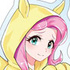 My Little Pony Equestria Girls New Illustration Art by Matsumoto Yoshito BIG Acrylic Stand: Fluttershy