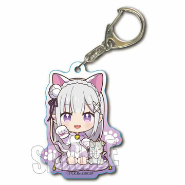 главная фотография Trading Acrylic Keychain Re:ZERO -Starting Life in Another World- Beckoning Cat: Emilia (Mascot Suit)