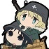 Shoujo Shuumatsu Ryokou - CharaRIDE Rubber Strap: Chito & Yuuri on Kettenkrad