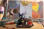 фотография Kiki's Delivery Service Diorama Stand with Calendar Ursula's Room