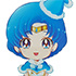 Sailor Moon Store Original Christmas Petit Chara! Acrylic Key Holder: Sailor Mercury