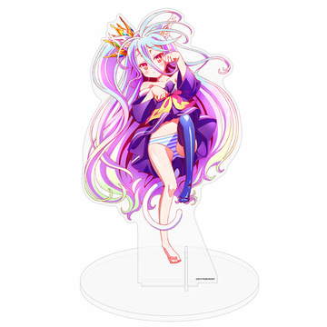 главная фотография COSPA Depot Exclusive No Game No Life New Illustration Cat Ear Super Deka Acrylic Stand M: Shiro