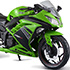 1/12 Complete Motorcycle Model Kawasaki Ninja 250 Lime Green SE