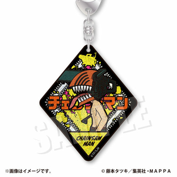 главная фотография VETCOLO Chainsaw Man Glitter Acrylic Keychain: Chainsaw Man