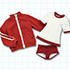 Doll Clothes Tenshi-no-Koromo Athletic Festival Set (Red Team) Mini