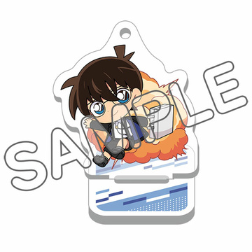 главная фотография Detective Conan Trading Acrylic Stand Style Keychain Suit Action: Conan