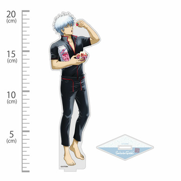 главная фотография Gintama New Illustration Acrylic Stand (Large) Still Sleepy, But Gotta Get Ready Ver.: Sakata Gintoki