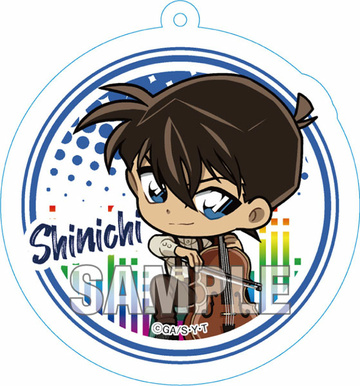главная фотография Detective Conan Trading Acrylic Keychain Music Chibi: Shinichi
