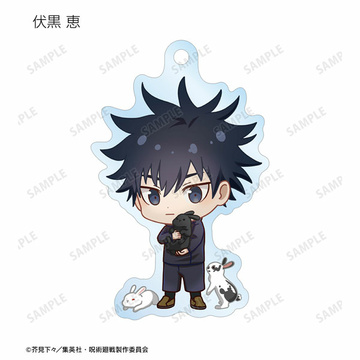 главная фотография Jujutsu Kaisen Tobu Zoo Collaboration Trading Chibi Chara Acrylic Keychain: Megumi Fushiguro