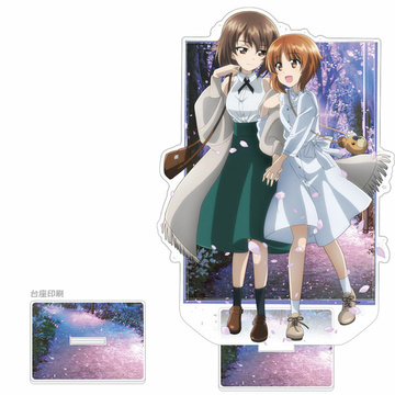 главная фотография Girls und Panzer das Finale New Illustration Jumbo Acrylic Stand: Miho Nishizumi & Maho Nishizumi Sakura Ver.