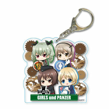 главная фотография Gyugyutto Choi Deka Acrylic Keychain Girls und Panzer das Finale: 