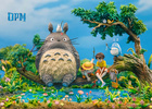 фотография Hayao Miyazaki Desktop Small Scene Series 005 My Neighbor Totoro Fishing