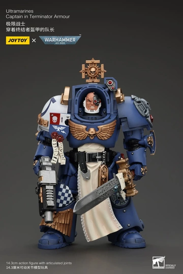 главная фотография JOYTOY x Warhammer 40000 Ultramarines: Captain in Terminator Armour