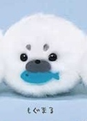 главная фотография AMUSE Manmaru Azarashi Seal 2: Azarashi Seal with fish