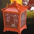 Aoi hanging lantern: Fox and Japanese lantern