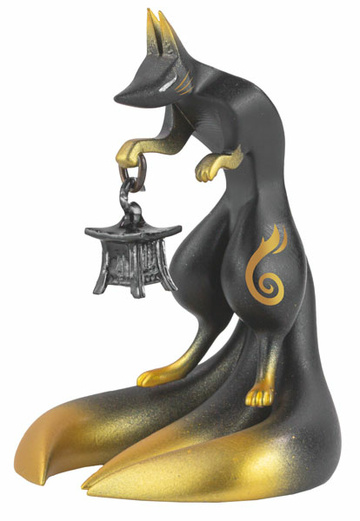 главная фотография Denno Daiku Akari Kitsune: Black x Gold (Garden lantern)