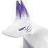 Denno Daiku Akari Kitsune: White x Purple (Will-o'-the-wisp)