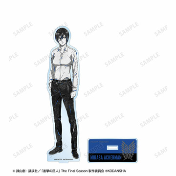 главная фотография Attack on Titan Ani-Art BLACK LABEL BIG Acrylic Stand: Mikasa Ackerman