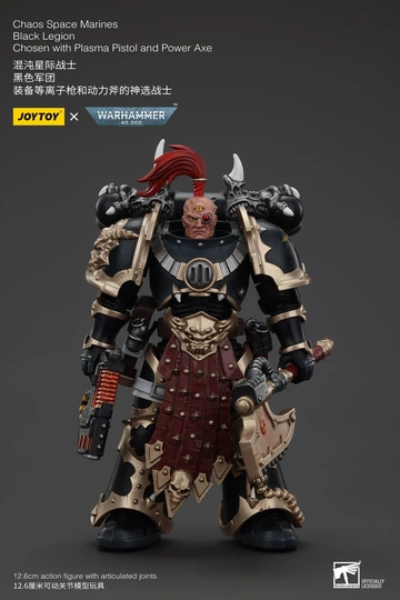главная фотография JOYTOY x Warhammer 40000 Chaos Space Marines Black Legion: Chosen with Plasma Pistol and Power Axe