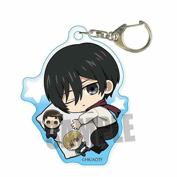 главная фотография Gyugyutto Acrylic Keychain Attack on Titan Good Night ver.: Mikasa Ackerman