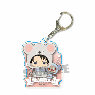 главная фотография Characchu! Acrylic Keychain Attack on Titan Season 3: Levi (Kigurumi)