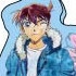 Wire Plate Keychain Detective Conan Lettering Collection: Shinichi Kudou