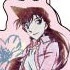 Wire Plate Keychain Detective Conan Lettering Collection: Ran Mouri